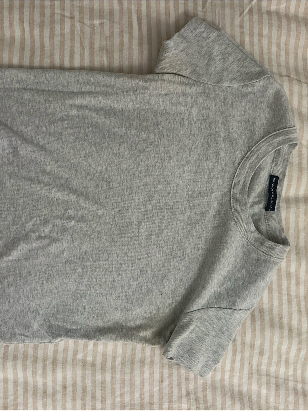 Brandy Melville light heather grey tee